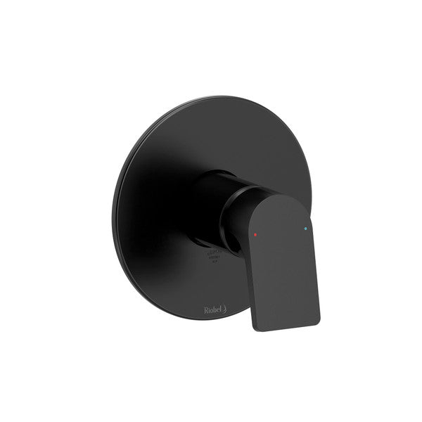 Black wall-mounted faucet handle