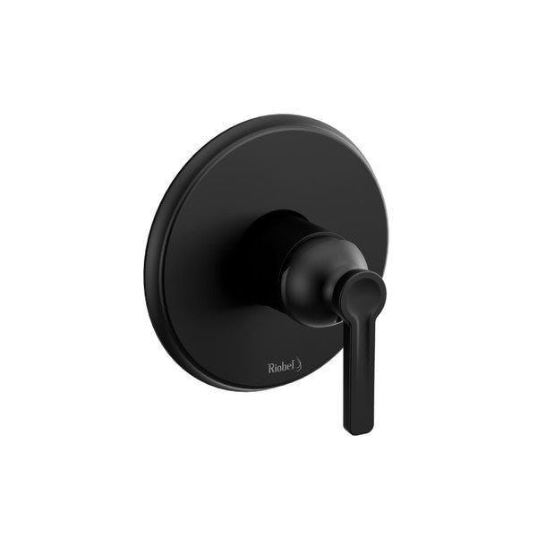 Black wall-mounted faucet handle