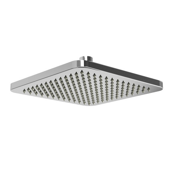 Square chrome showerhead with multiple spray nozzles