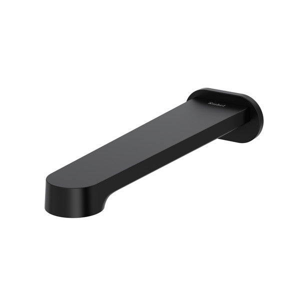 Modern black bathtub spout