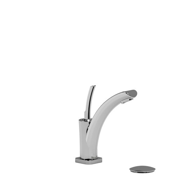 Modern chrome bathroom faucet with a sleek design