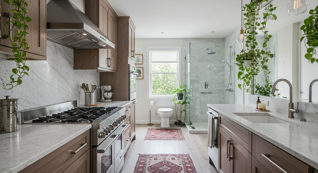 How to Design Bathroom and Kitchen Spaces for Maximum Style and Function in 2025