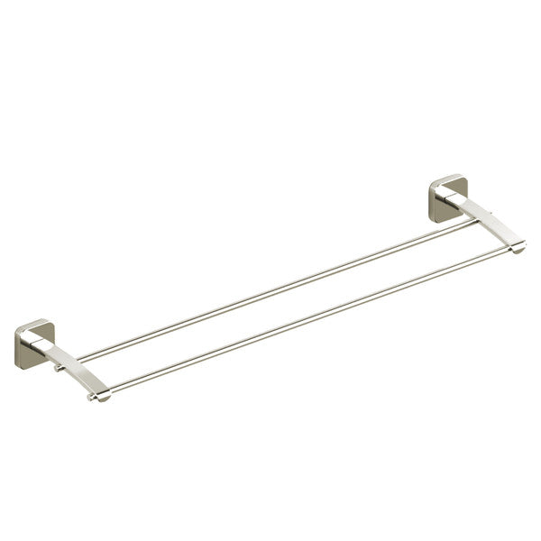 Double towel bar in a sleek, modern design