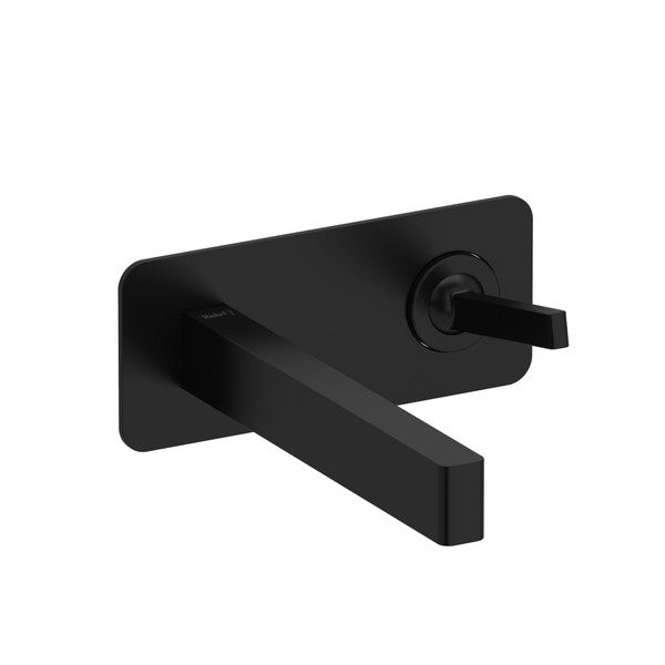 Modern black wall-mounted faucet