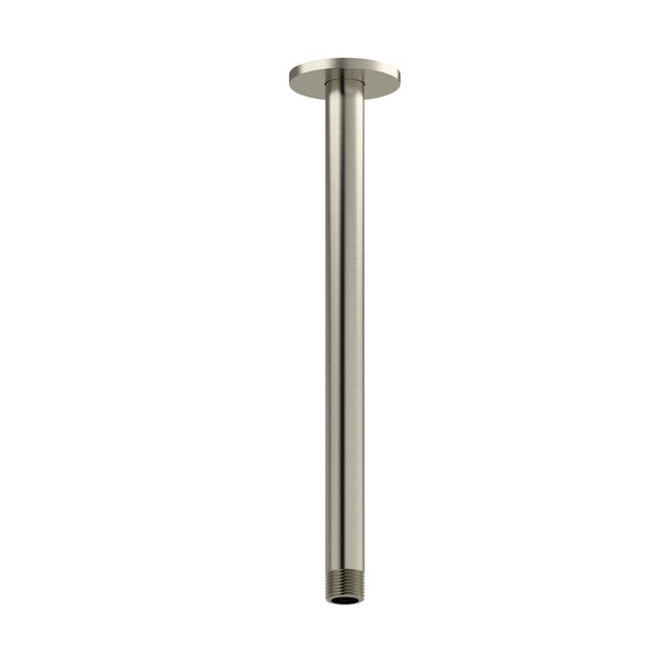 Metal pole with a circular top and a flat base