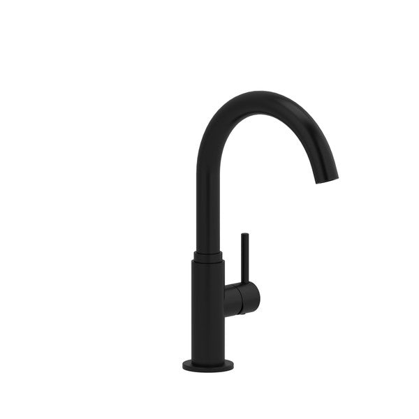 Black modern kitchen faucet