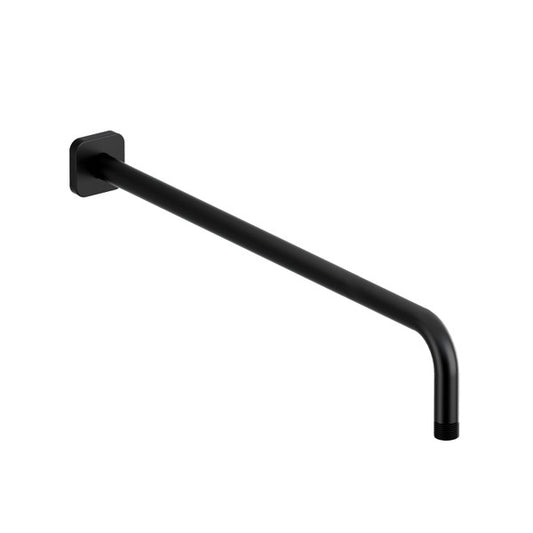 Black wall-mounted towel bar