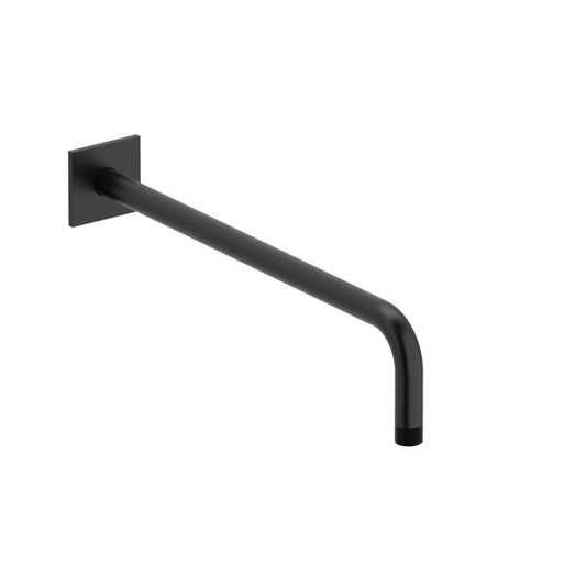 Black modern towel bar with a sleek design