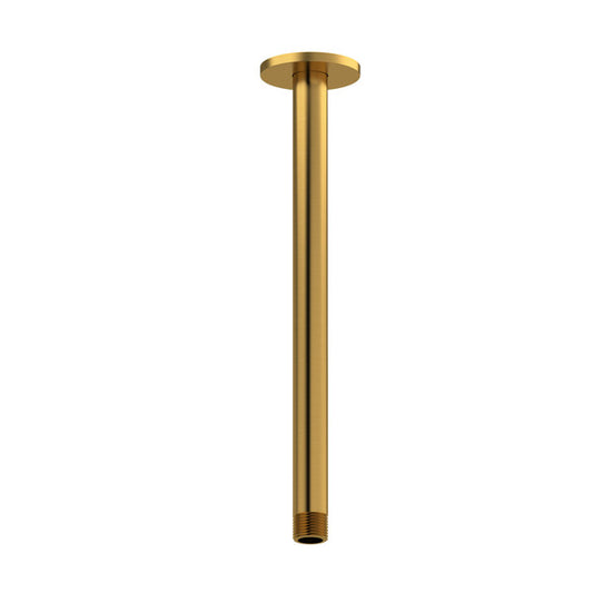 A tall, cylindrical gold pipe with a flat top.