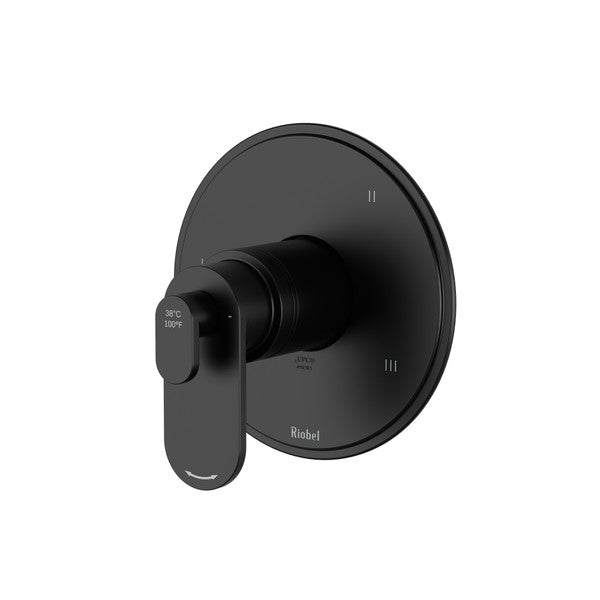 Modern black wall-mounted faucet