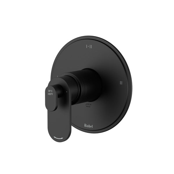 Black wall-mounted faucet handle