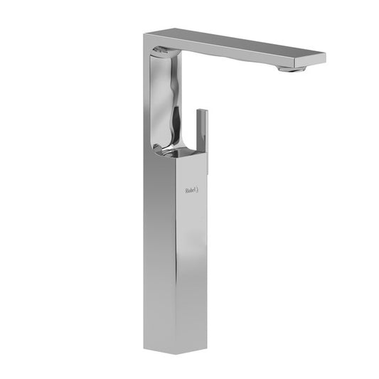 Modern chrome bathroom faucet with a sleek design