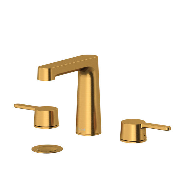 Modern gold bathroom faucet with separate handles
