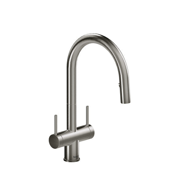 Modern stainless steel kitchen faucet