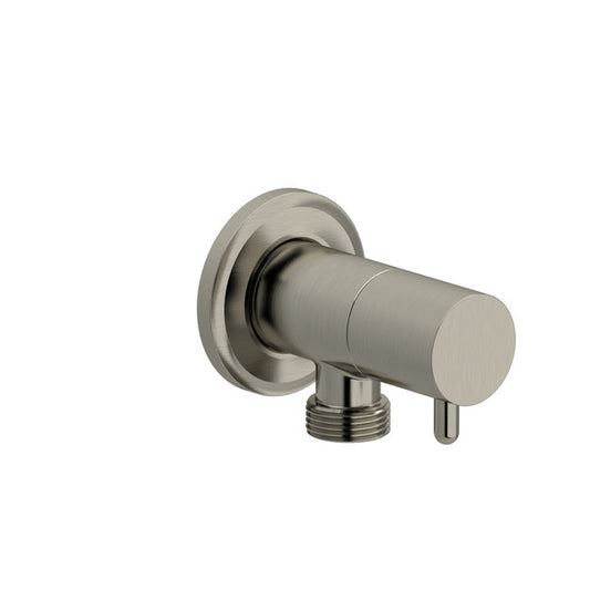 Modern wall-mounted faucet with a sleek design.