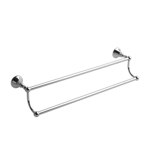 Chrome double towel bar