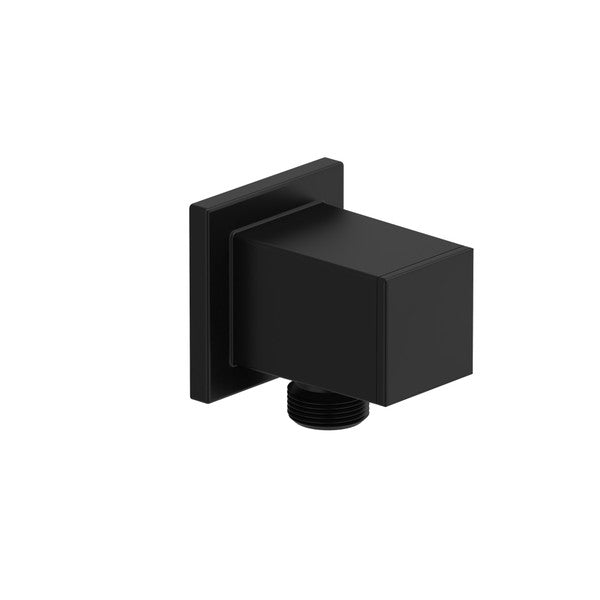 A modern black square wall-mounted fixture.