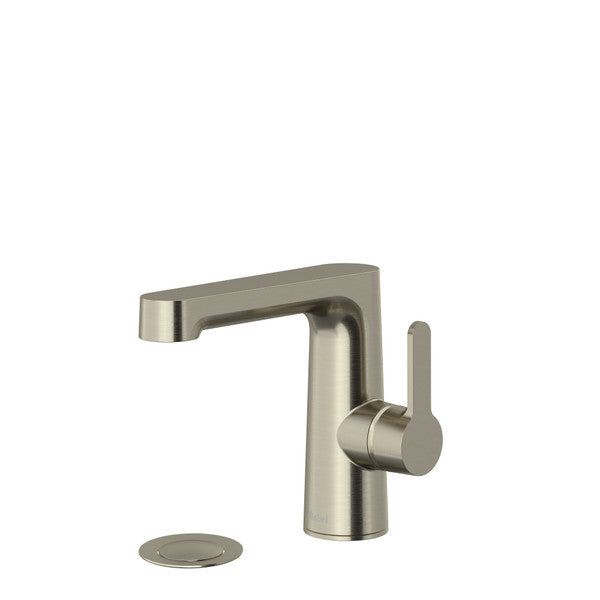 Modern faucet with a sleek design and lever handle.