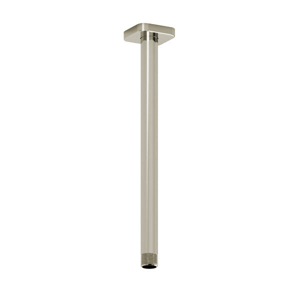A vertical metal pole with a square top and a sleek design.