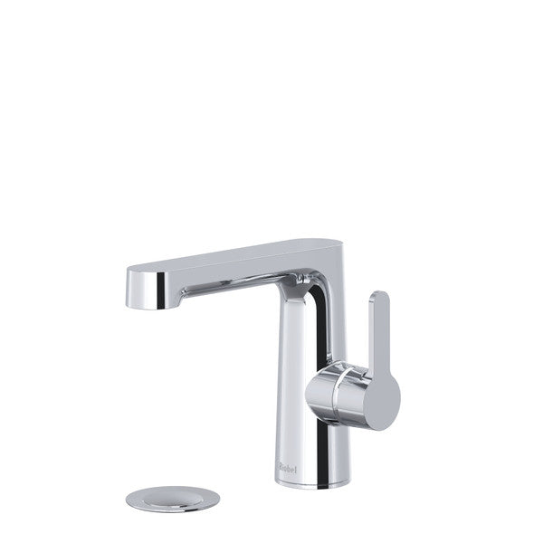 Modern chrome faucet with a single lever handle