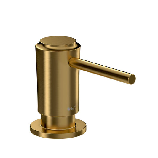Modern gold kitchen faucet with lever handle