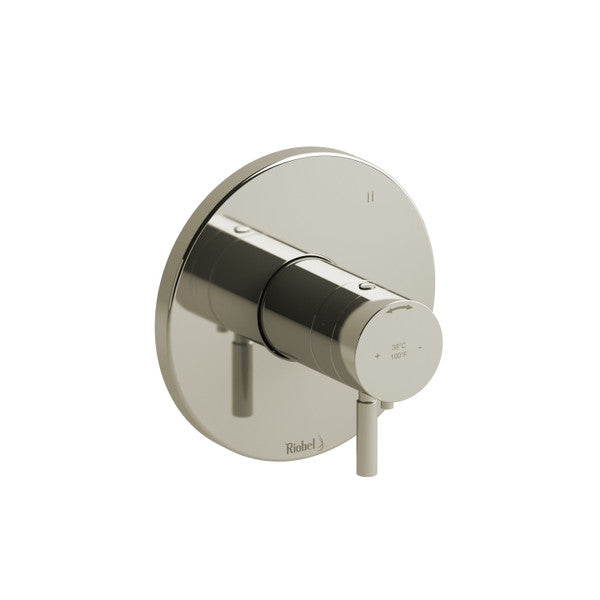 Modern wall-mounted shower valve in polished chrome finish.