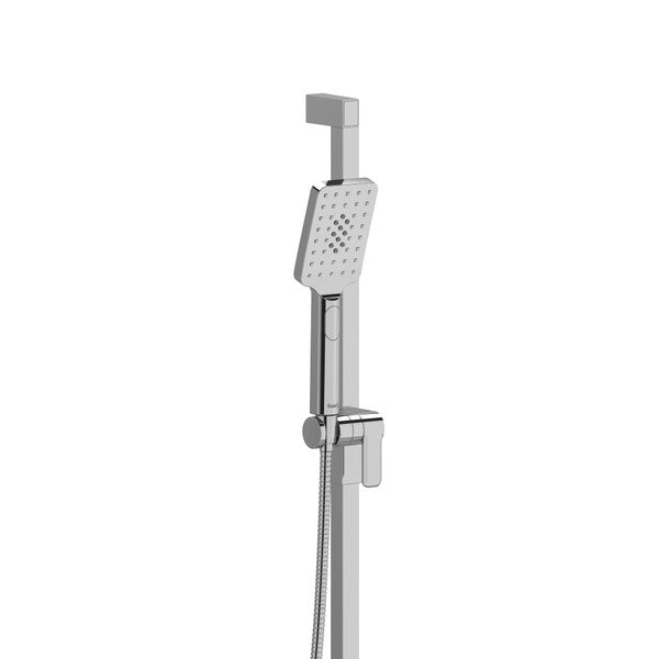 Modern showerhead with adjustable height and handheld attachment