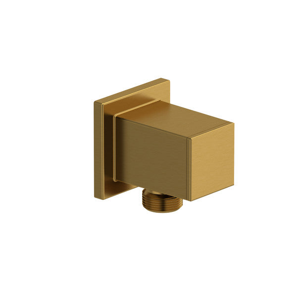Square gold faucet wall mount fitting