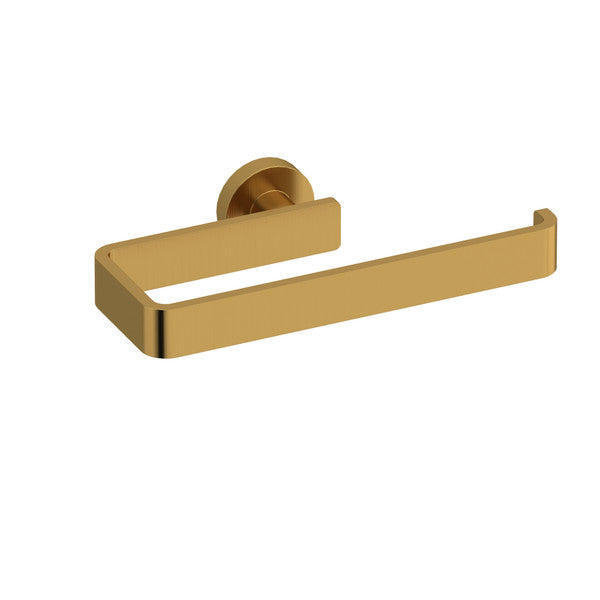 Modern gold towel bar with a minimalist design