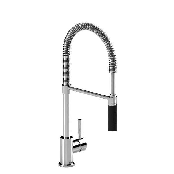 Modern pull-down kitchen faucet with spring spout