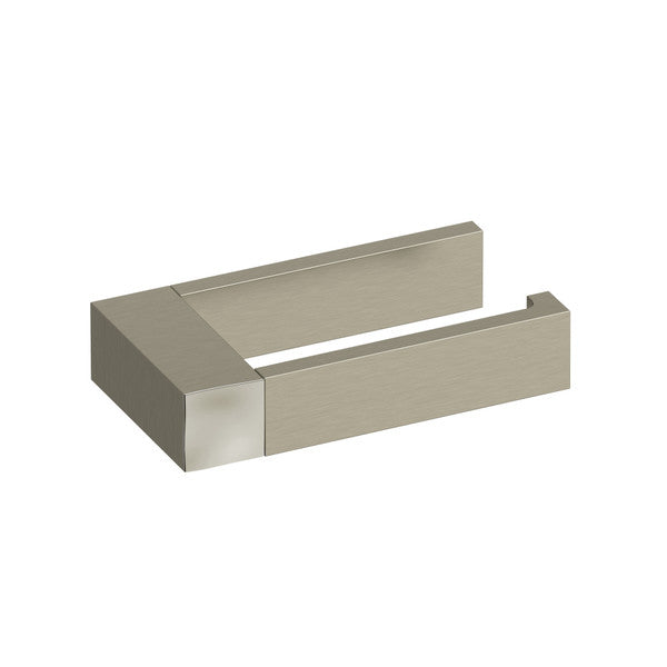 Modern metallic towel bar holder in a rectangular design