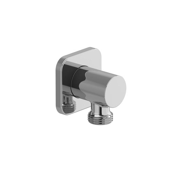 Chrome wall-mounted faucet connector