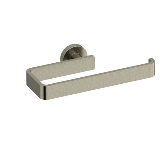 Modern towel bar with a sleek, minimalist design in a metallic finish.