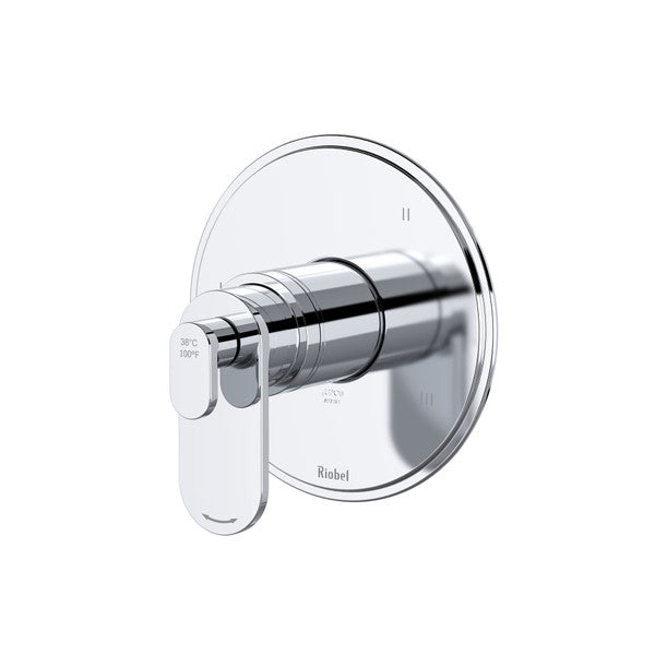 Modern chrome shower valve with a single lever control