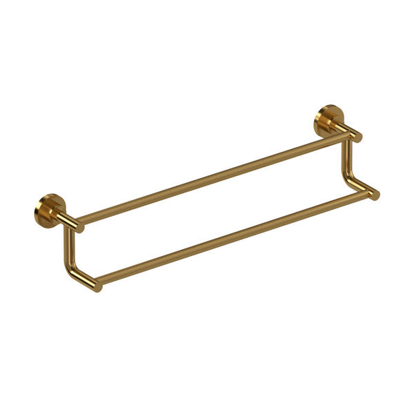Gold towel rack with a simple and modern design