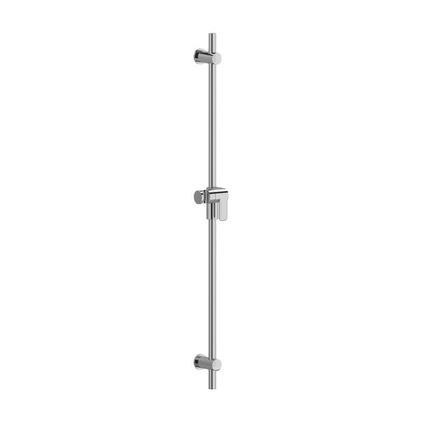 Vertical shower rail in chrome finish