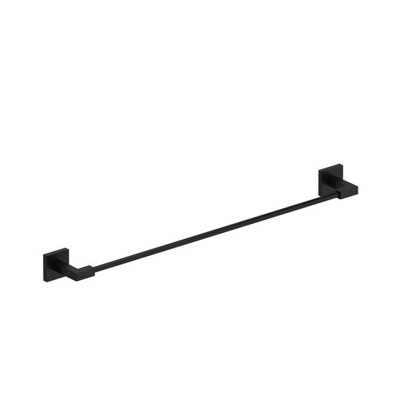 Minimalist black towel bar