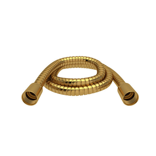 Gold flexible hose with fittings on both ends