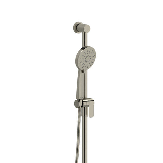 Modern showerhead with adjustable height and sleek design
