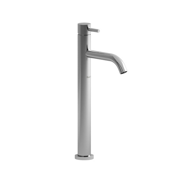 Modern chrome faucet with a sleek design