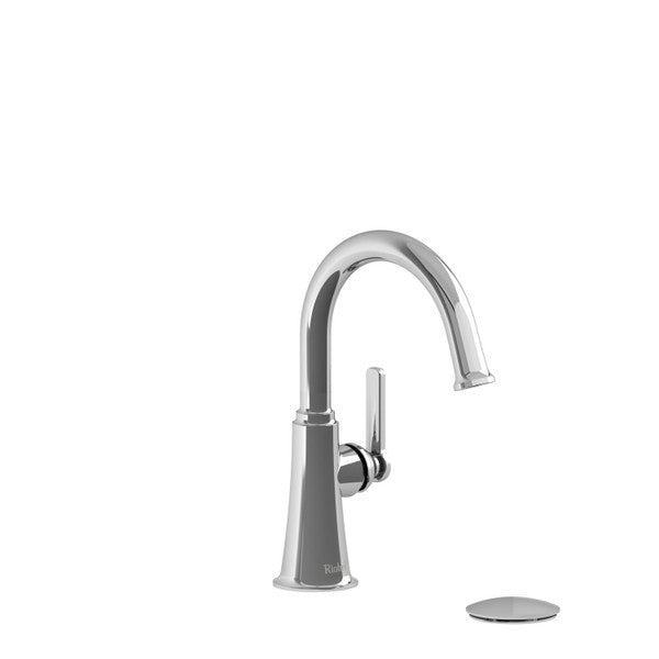 Modern chrome kitchen faucet with a sleek design and lever handle
