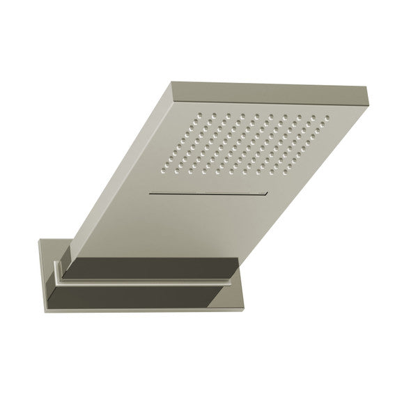 Modern rectangular overhead shower head