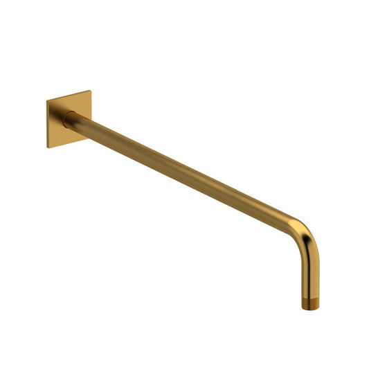 Modern gold towel bar with an L-shaped design
