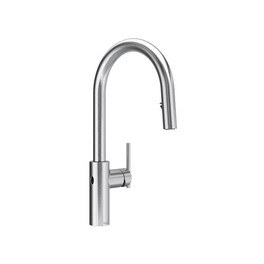 Stainless steel kitchen faucet
