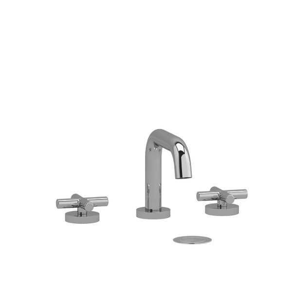 Modern chrome faucet with two handles