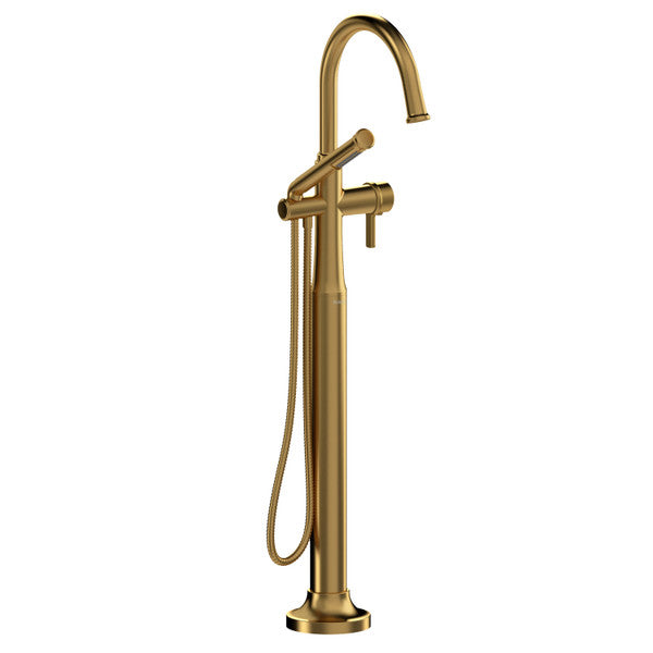 Modern gold freestanding bathtub faucet