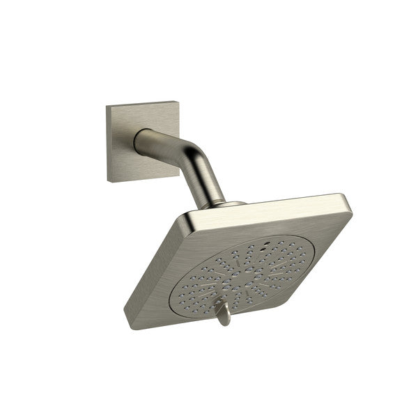 Modern square shower head mounted on wall