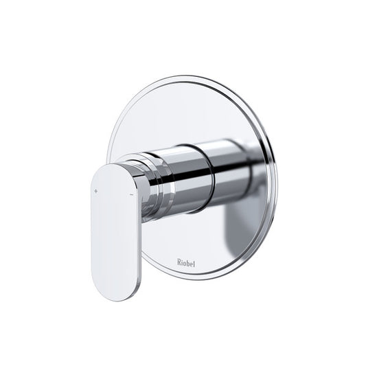 Modern chrome wall-mounted faucet handle