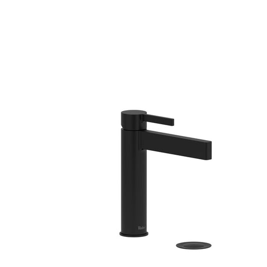 Modern black bathroom faucet with a sleek design