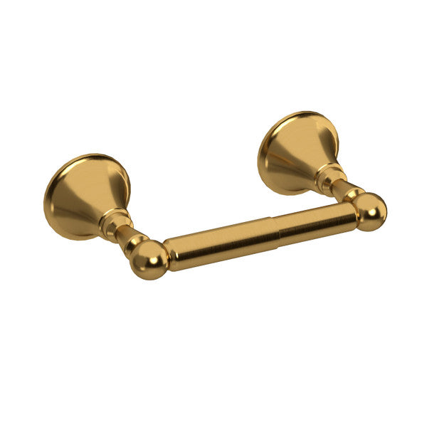 Gold towel bar with decorative ends